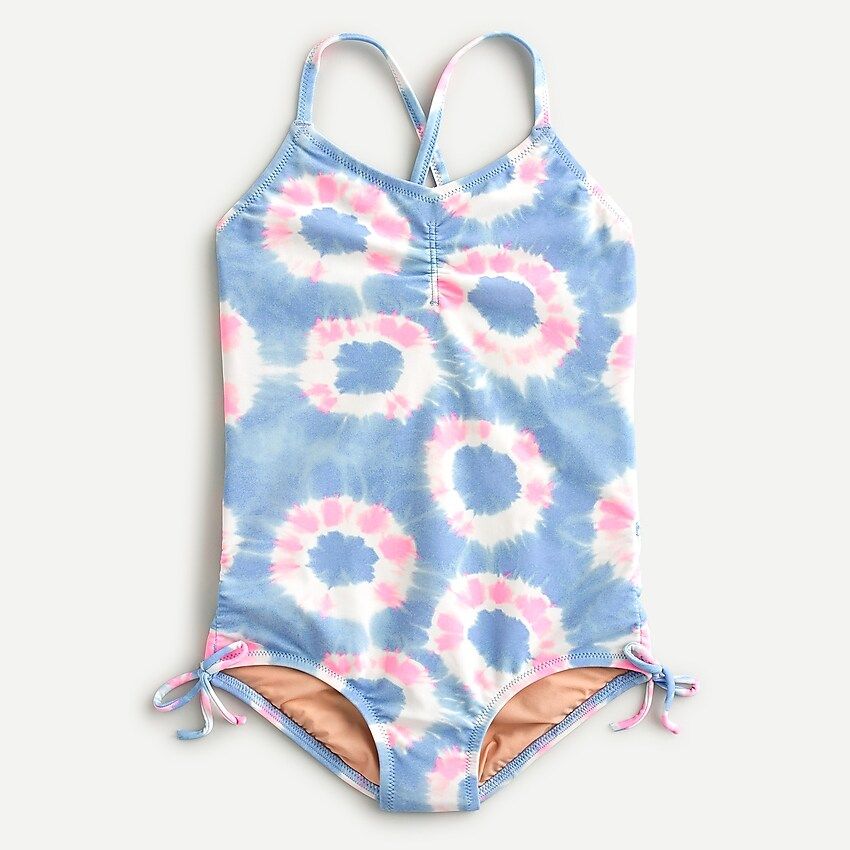 Girls' side-tie detail one-piece swimsuit | J.Crew US