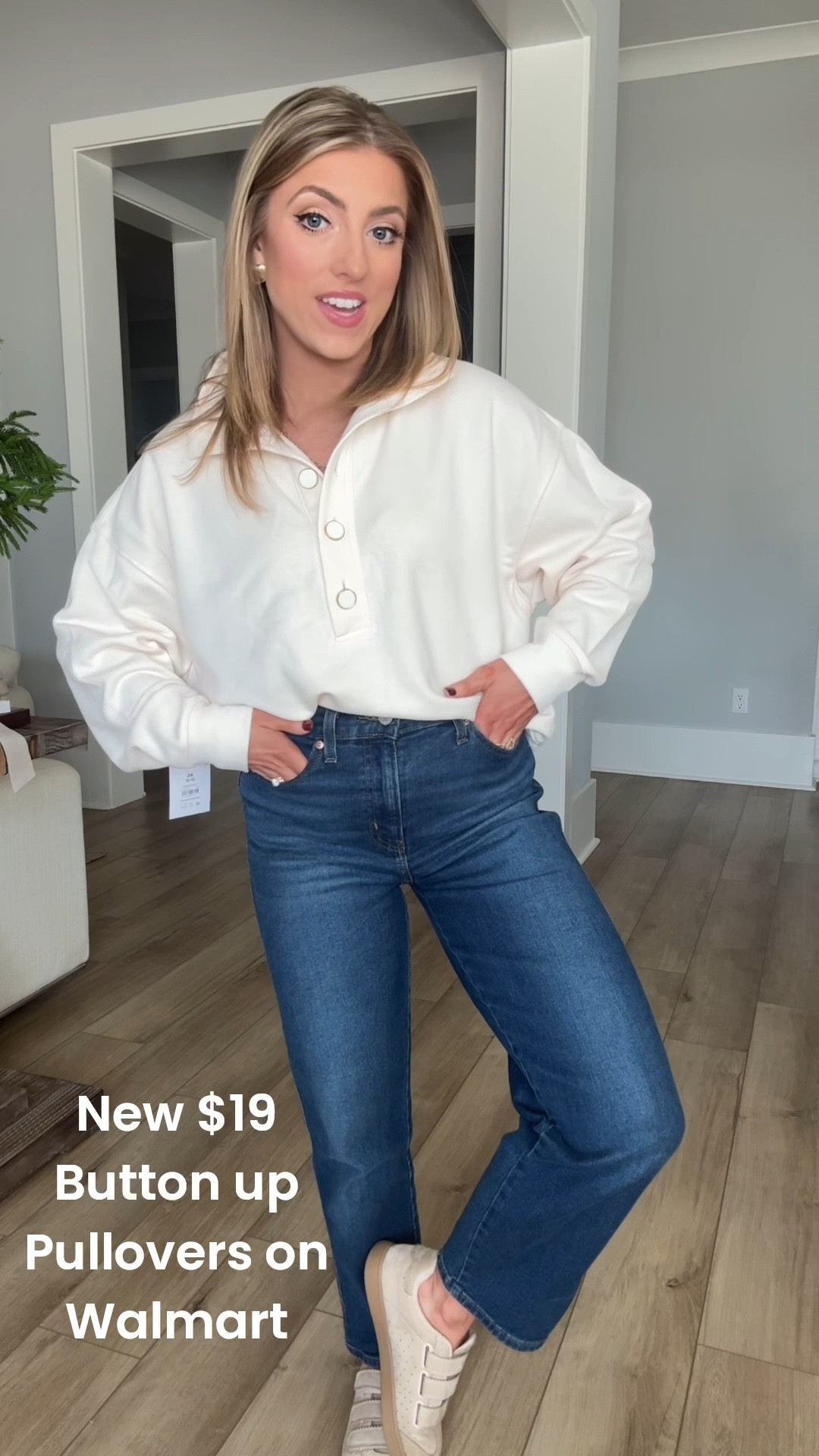 These new Walmart pullovers with monochromatic buttons are SO good. The elevated button detail makes them look way more expensive, but they’re still totally affordable and perfect for everyday wear. Easy to dress up or down, comfy enough for mom life, school drop-off, errands, or cozy days at home.

✨ Soft + comfy fabric
✨ Chic monochromatic button detail
✨ Neutral and feminine color options
✨ Perfect with jeans, leggings, or layered under jackets
✨ Budget-friendly Walmart fashion find

Sharing all the color options and sizing in LTK so you can shop them easily 👌 These are such a great staple you’ll reach for on repeat.

#WalmartFashion #WalmartFinds #WalmartNewArrivals #AffordableFashion #EverydayStyle #CasualChic #PulloverStyle #NeutralStyle #BudgetFriendlyFashion #LTKFinds #LTKUnder50 #MomStyle #FallBasics #WardrobeStaples