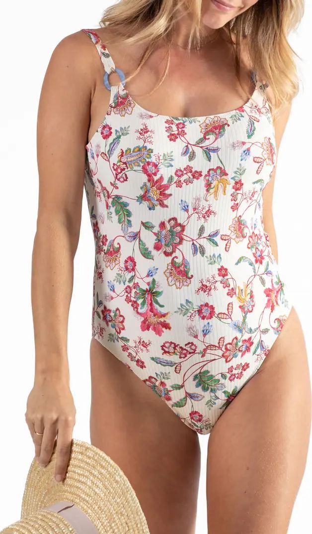 Tea Time Maternity One-Piece Swimsuit | Nordstrom