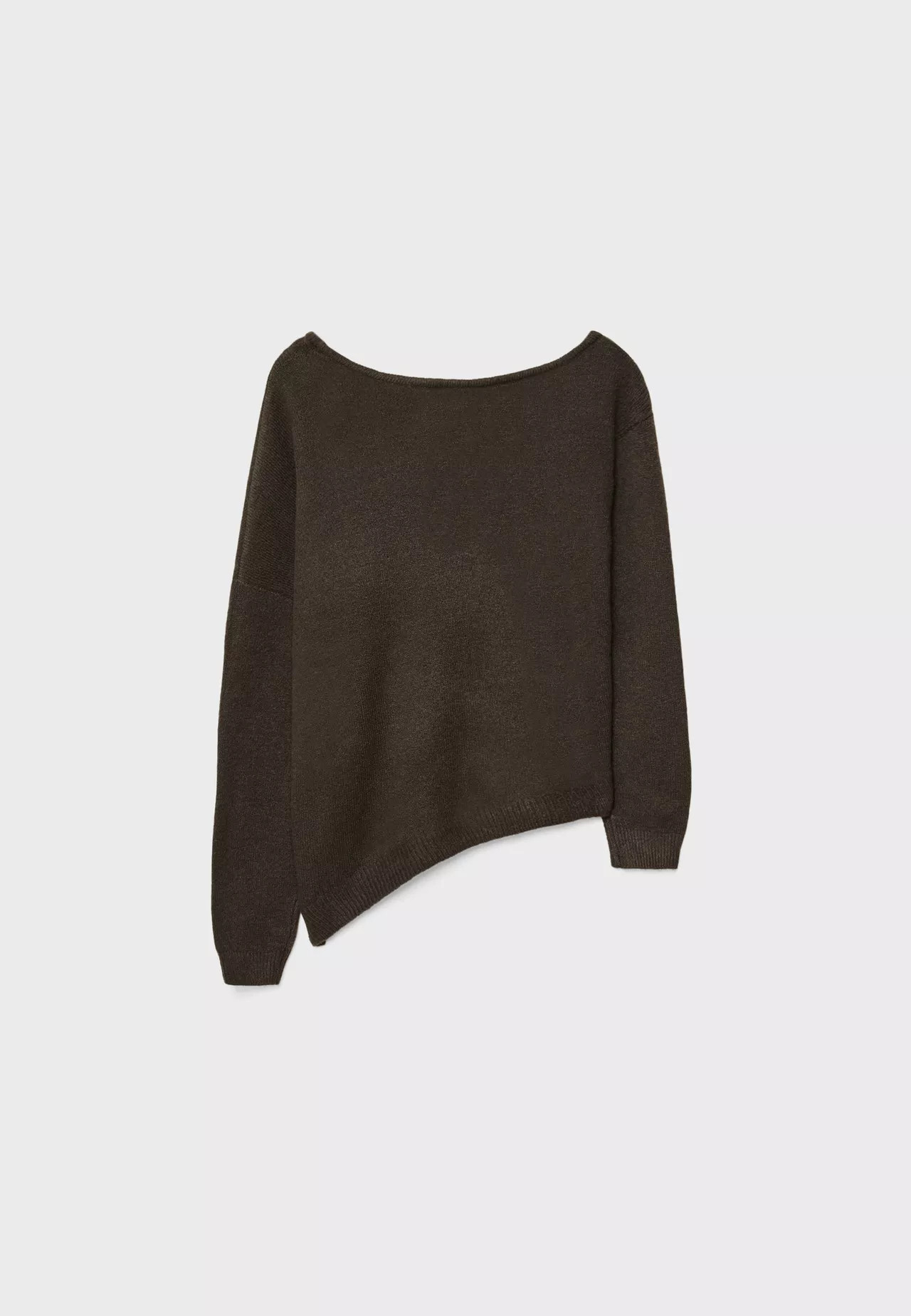 Asymmetric knit sweater - Women's fashion | Stradivarius United Kingdom | Stradivarius (UK)