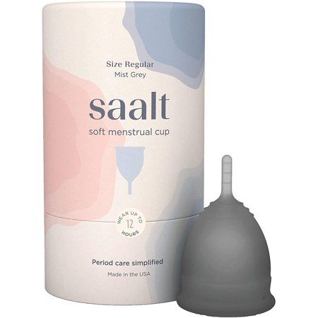 Saalt Soft Menstrual Cup - Best Sensitive Reusable Period Cup - Wear for 12 Hours - Tampon and Pad A | Walmart (US)