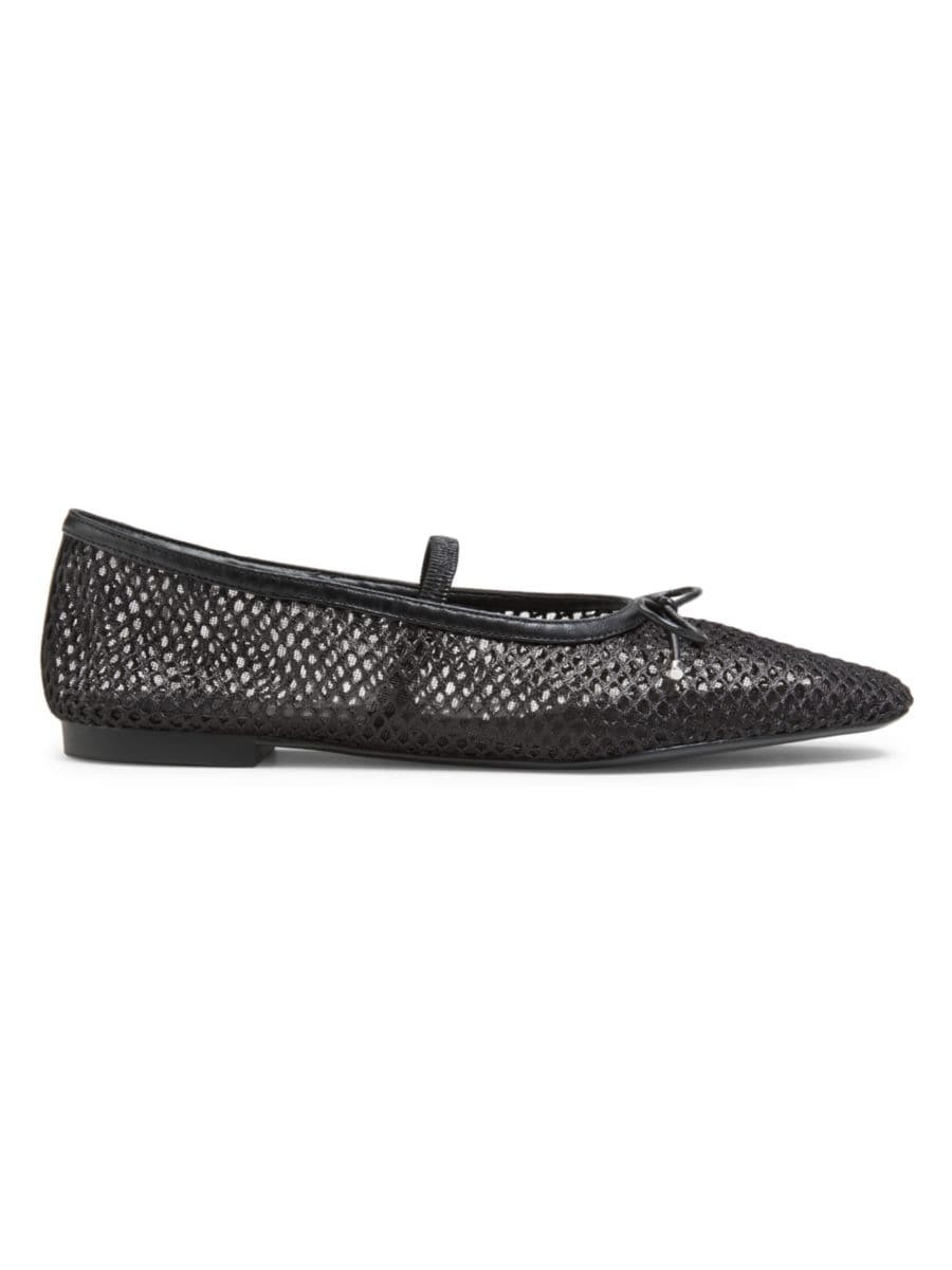 Shop Schutz ​Arissa Mesh Mary Jane Flats | Saks Fifth Avenue | Saks Fifth Avenue