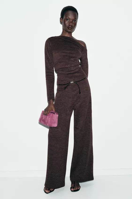 ASYMMETRIC PIQUÉ TOP | Zara UK