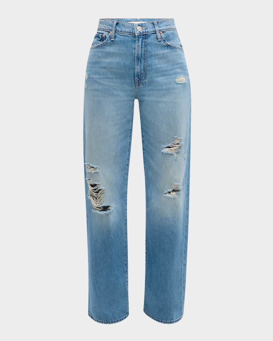 MOTHER Lil' Dodger Sneak Jeans | Neiman Marcus