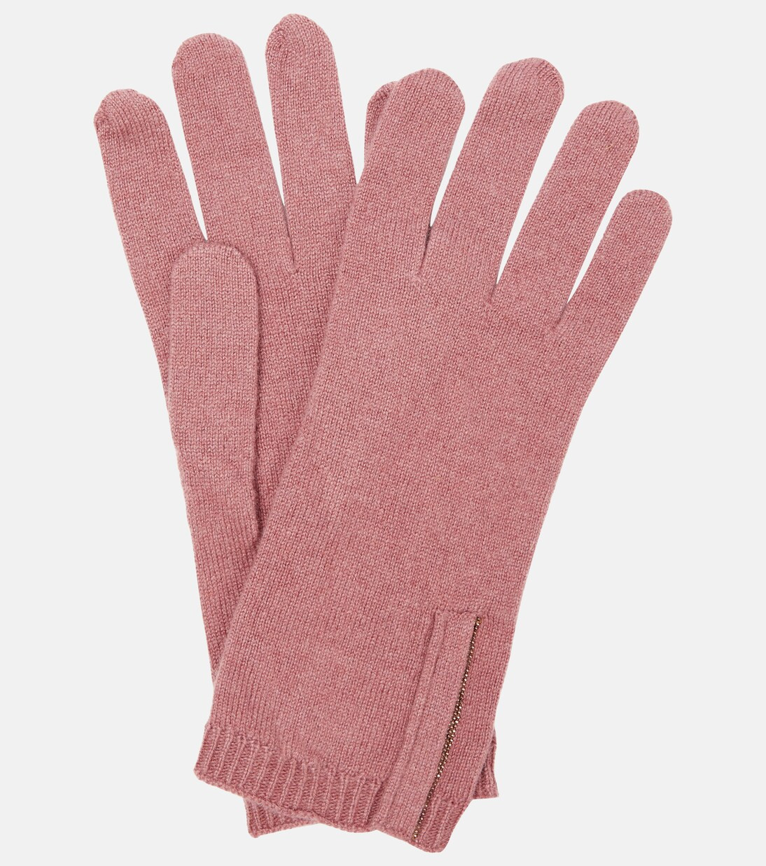 Embellished cashmere knit gloves | Mytheresa (US/CA)
