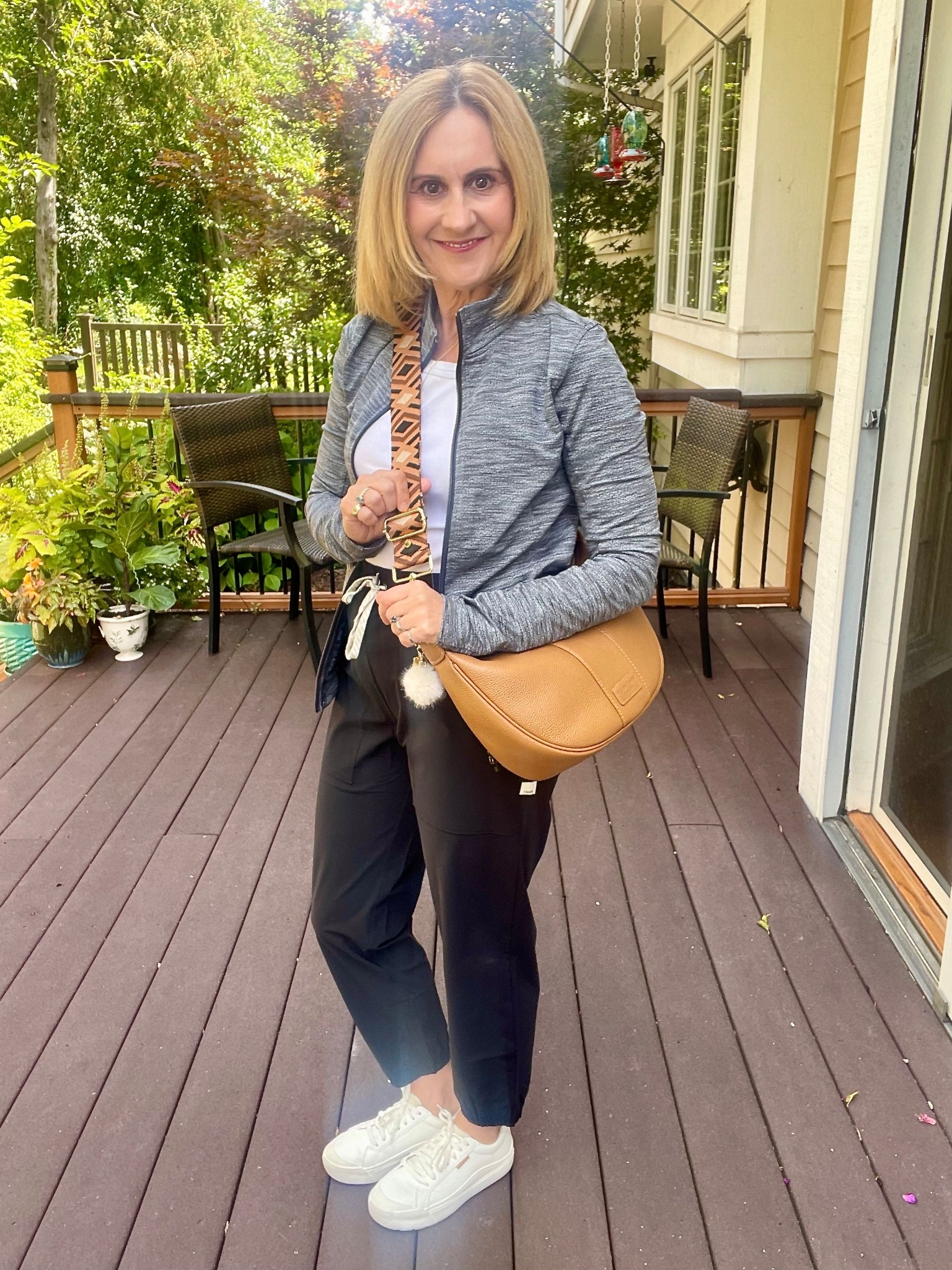 ✈️ Ready for takeoff! Keeping it comfy and chic for my trip to Italy in Vuori joggers, a Madewell tank, Athleta jacket, and Dr. Scholl’s sneakers. My Pom Pom London Sutton sling bag is the perfect travel companion! 👜✨ Also bringing along my must-have travel accessories: Trtl pillow, Manta sleep mask (thanks to Laura from @idodeclaire for the rec!), Epicka travel adapter, and Anker power bank. Italy, here I come! 🇮🇹💫 


#LTKTravel #LTKOver40
