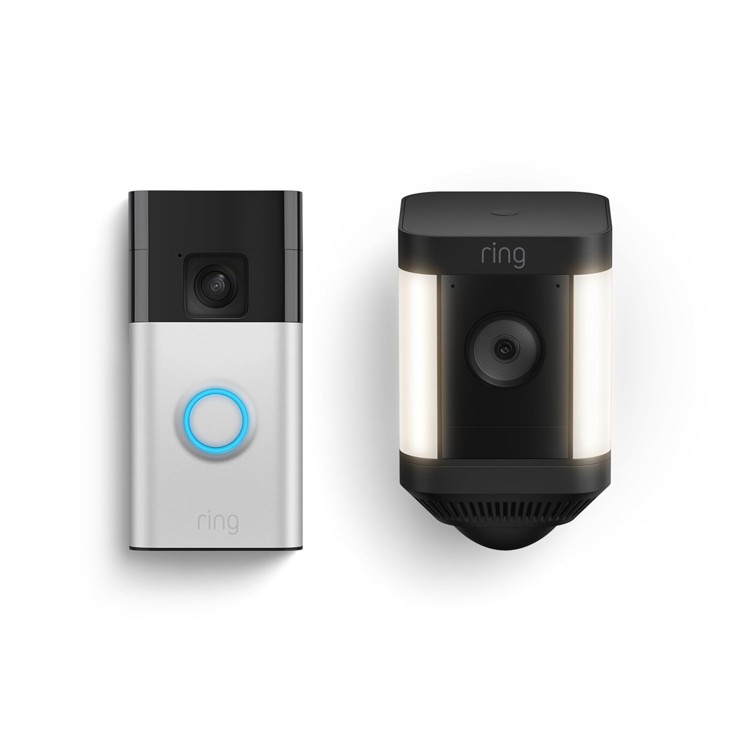 Ring Battery Doorbell with Ring Spotlight Cam Plus Battery (Black) | Amazon (US)