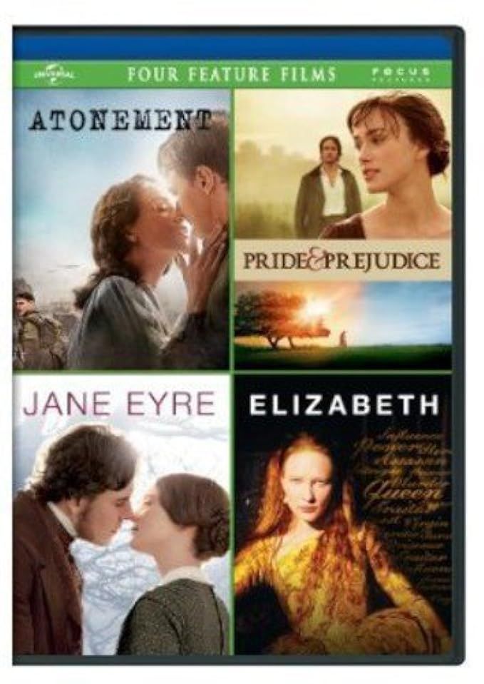 Atonement / Pride & Prejudice / Jane Eyre / Elizabeth Four Feature Films | Amazon (US)