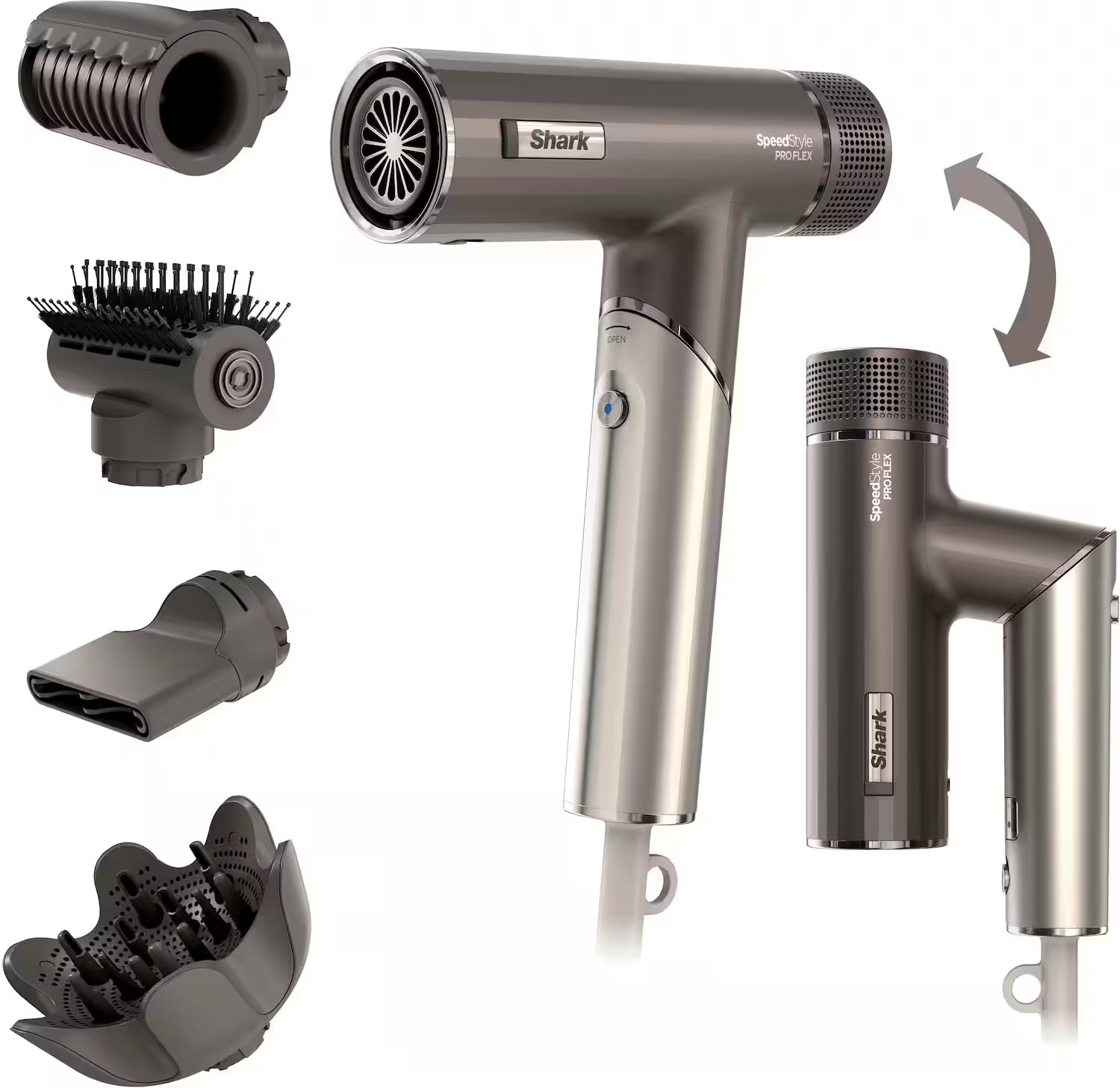Shark SpeedStyle™ Pro FLEX Professional Performance High-Velocity Hair Dryer System Metallic Gr... | Best Buy U.S.