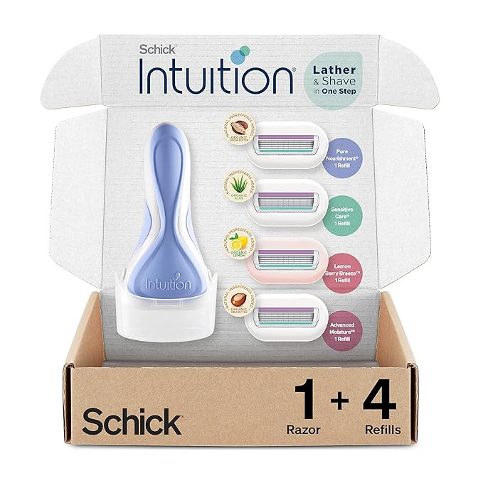 Schick Intuition Razors for Women Variety Pack | Includes: 1 Pure Nourishment Razor & 4 Intuition... | Amazon (US)