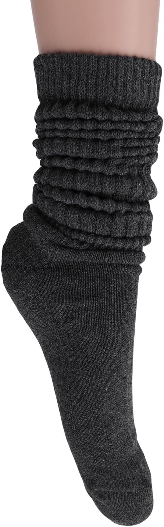 AWS/American Made Women's Extra Long Heavy Slouch Cotton Socks Size 9 to 11 | Amazon (US)