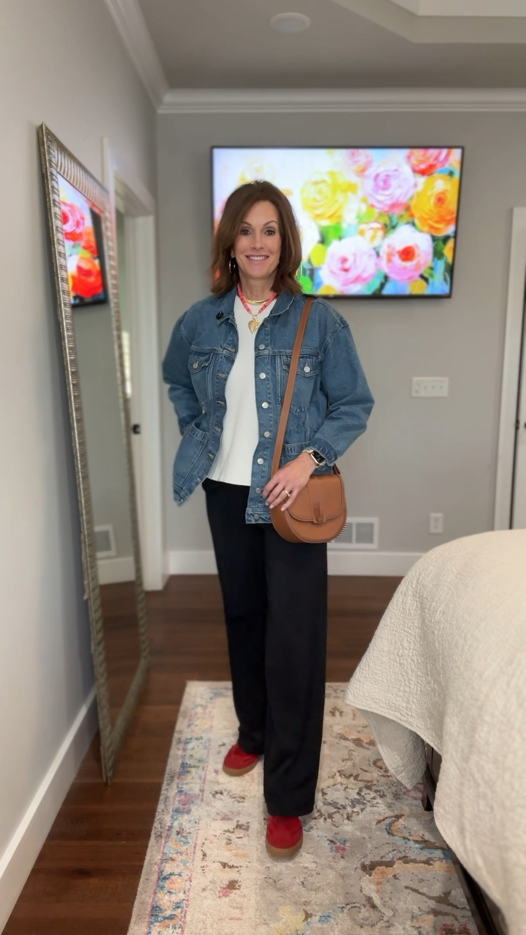 Everyday style 
Travel Style
Casual style
Teacher Style

Sweater - L
Pants - M
Cinched waist denim jacket - L


#LTKStyleTip #LTKWatchNow #LTKTravel