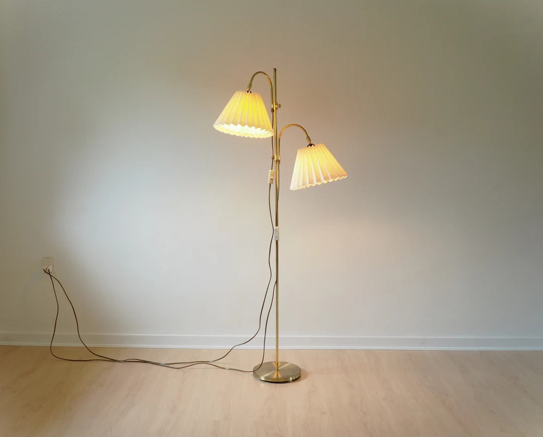 Beautiful Brass Floor Lamp With 2 Shades From Company Darø Danish Vintage Design, 1980s - Etsy | Etsy (US)