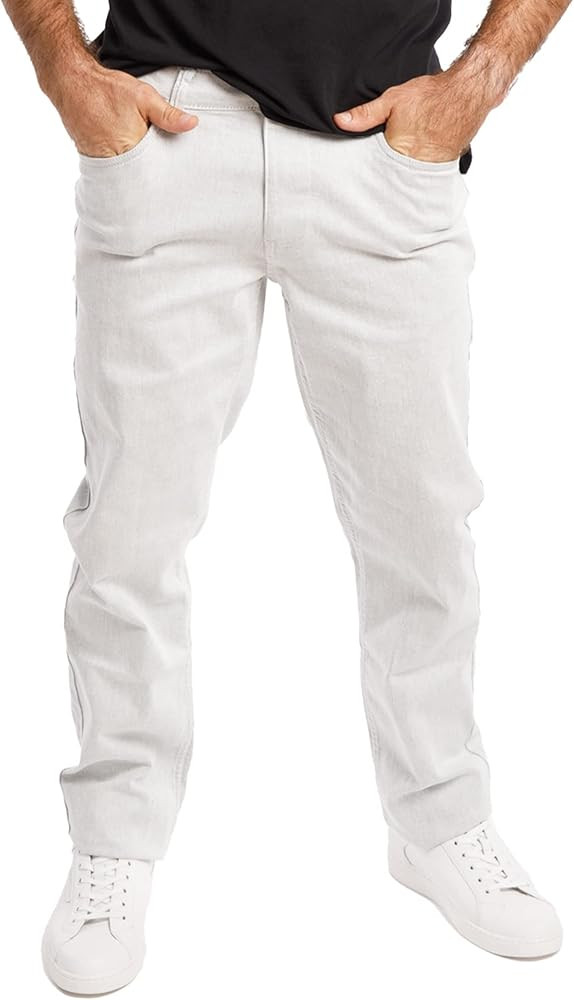Kenneth Cole Mens Jeans Athletic Fit - Roomier Fit in Waist, Hip, and Thighs - Flexible Stretch D... | Amazon (US)