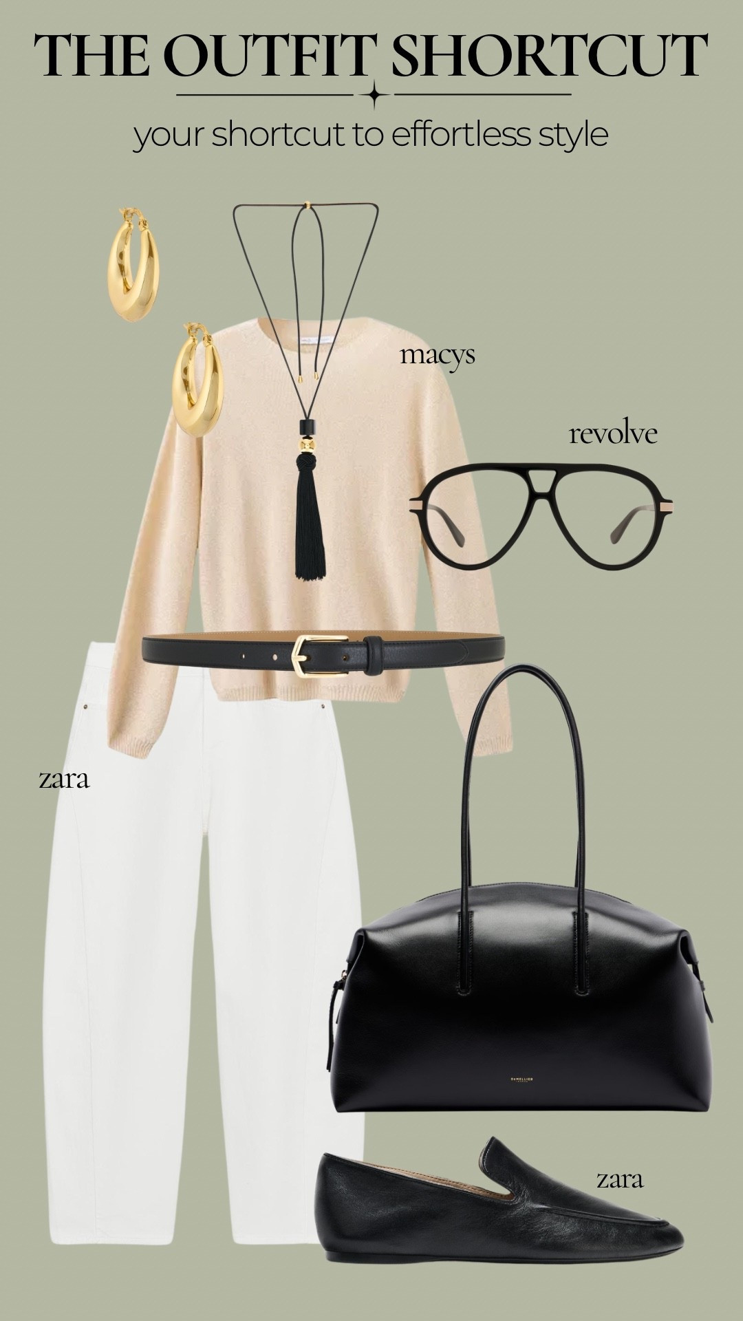 This is exactly why I love an outfit formula. Cream sweater + white pants + black accessories = instantly pulled together without having to think that hard about it. Save this one for the next time you’re staring at your closet convinced you have nothing to wear.

#LTKootd #LTKOver40 #LTKWorkwear
