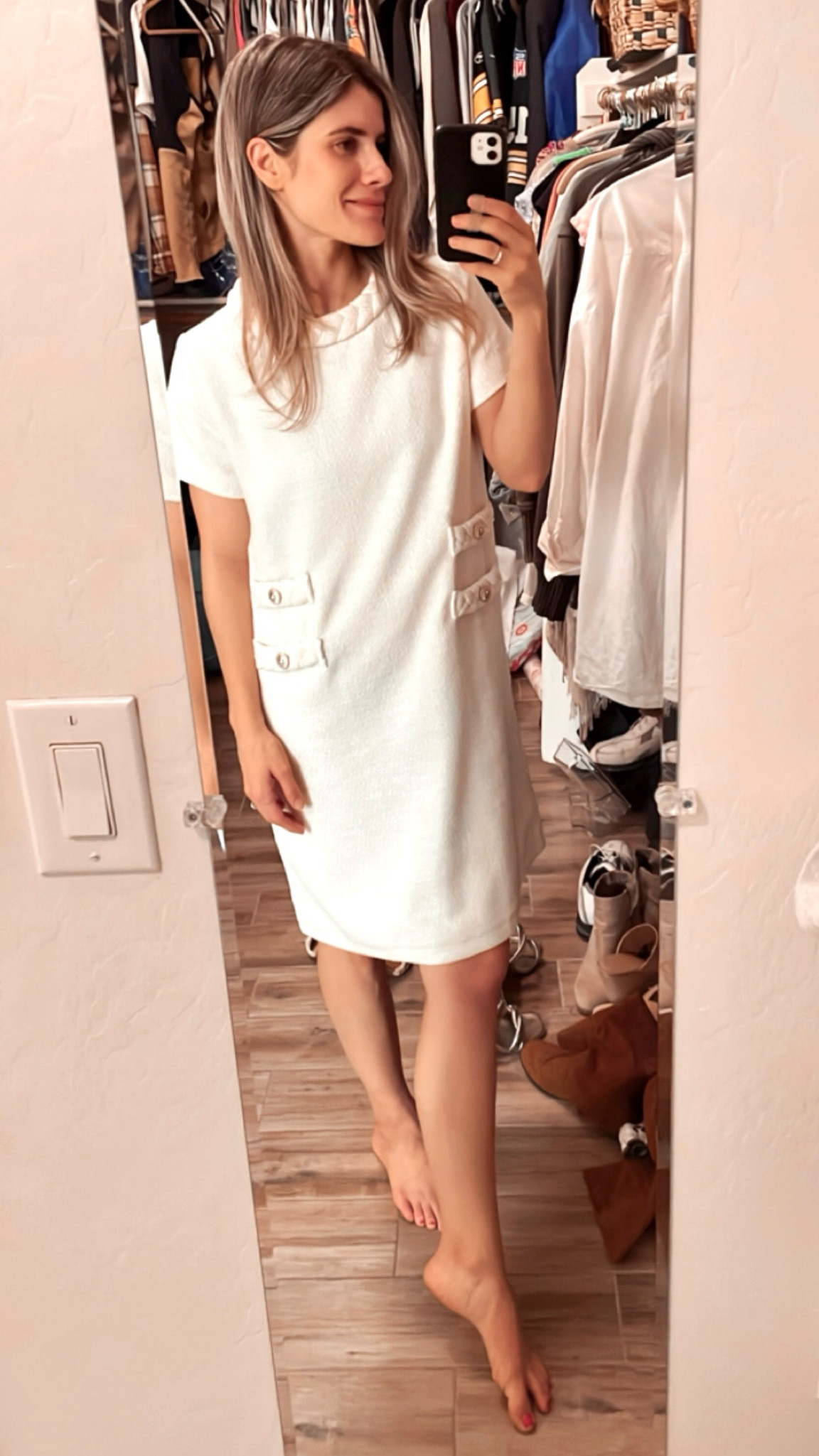 Amazon dress perfect for Easter 🐣 this would make a great spring bridal shower dress too 👰🏻‍♀️ 

 [Wearing size small but could have sized down to xs]

#amazoneasteroutfit #bridalshowerdress #amazondress #affordablebridalshowerdress #amazonfashion #classic 

#LTKwedding #LTKworkwear #LTKstyletip