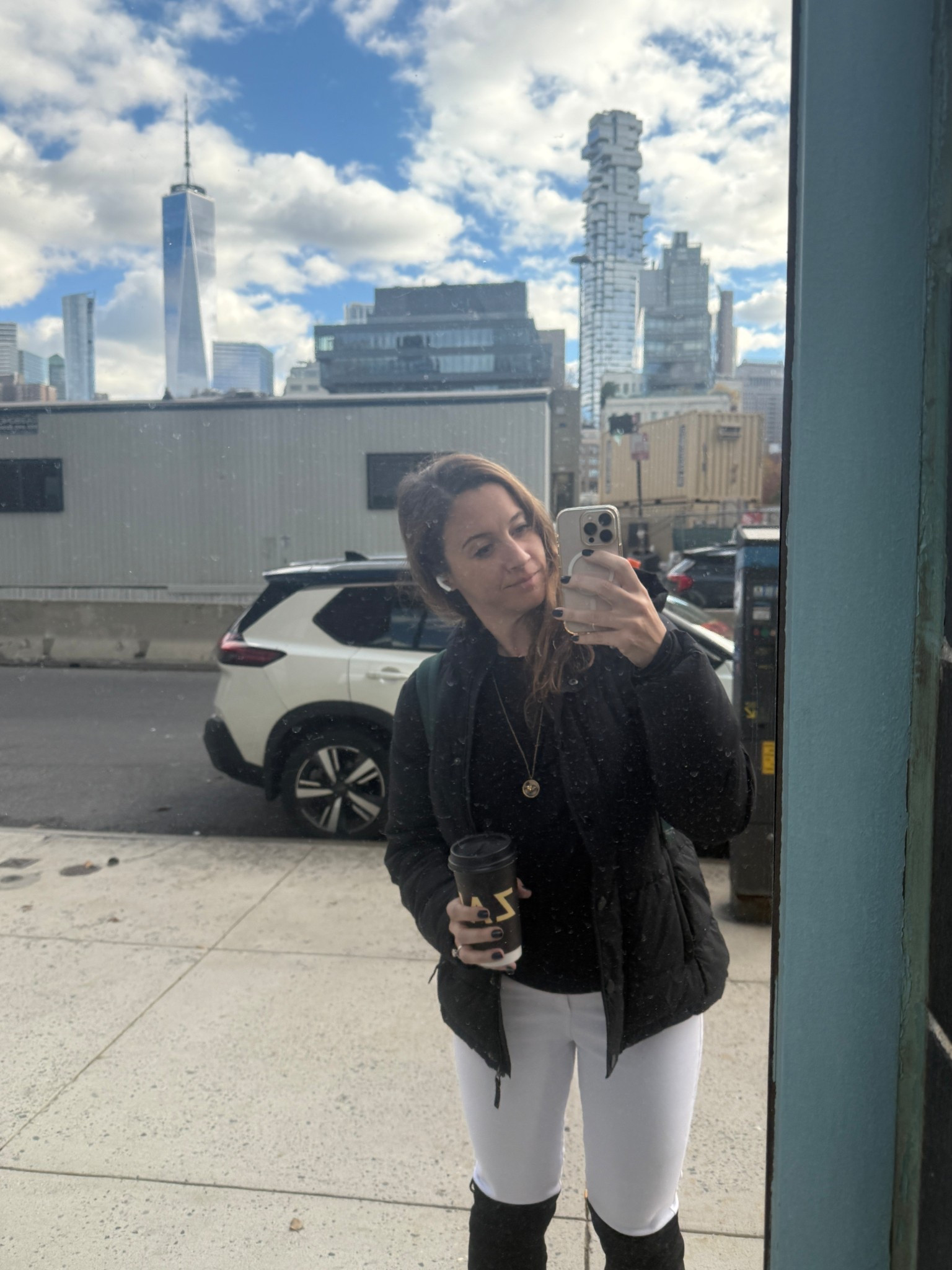 Fit check on my way to work this morning #nyc #soho #blackandwhite