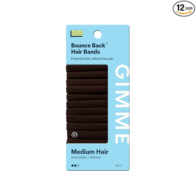 Gimme Beauty Medium Hair Bands - Patent-Pending Seamless Nylon & Spandex Ties for All Hair Types ... | Amazon (US)