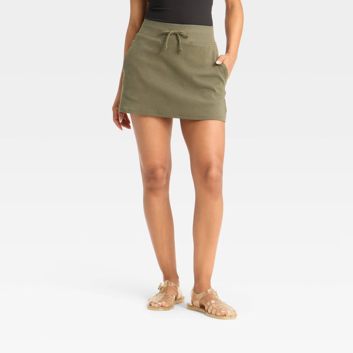 Women's Mid-Rise Interlock Skort - Wild Fable™ | Target