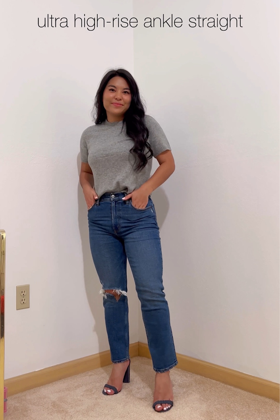Abercrombie fall denim sales! All denim 25% off + additional 15% off everything else with code DENIMAF 🫶🏼 

These high rise ankle straight jeans are great fall staples and petite friendly - I’m 5 feet and wearing size 25 short in curve style.  

#LTKsalealert #LTKSeasonal #LTKstyletip