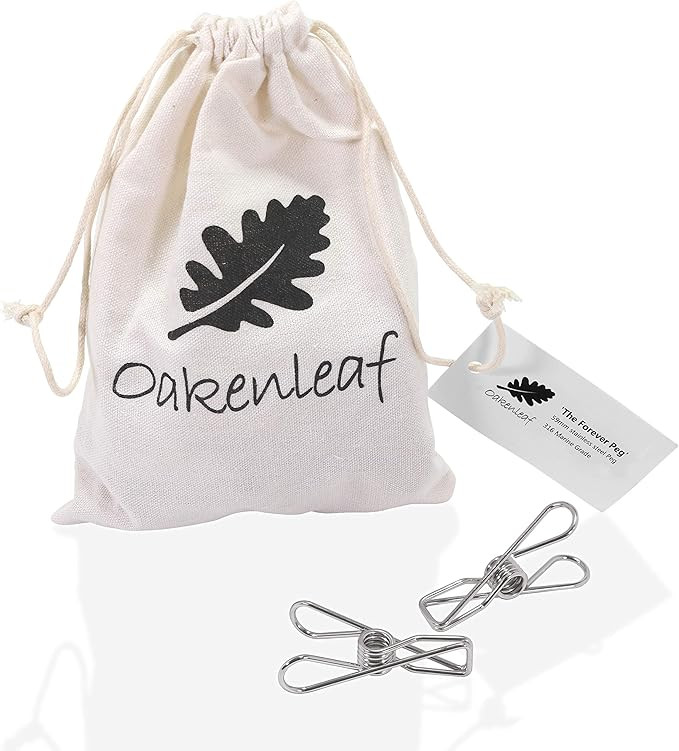 Clothespins Stainless Steel Will Not Rust 316 Marine Grade 40 Piece Wire Durable Hurricane Proof ... | Amazon (US)