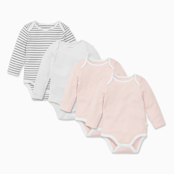 Long Sleeve Bodysuit 4 Pack | Baby Mori (US)