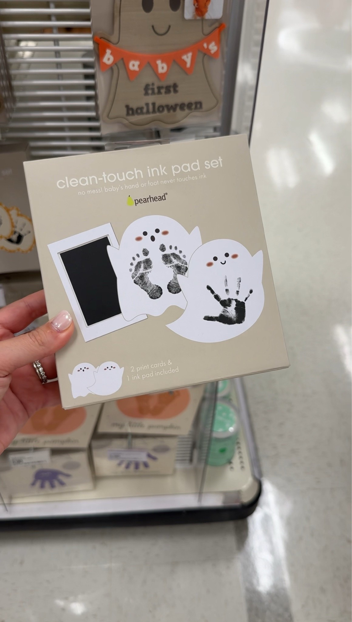 This ghost clean touch ink pad is a uch an easy + adorable keepsake for baby’s first Halloween—and no messy ink on their hands! @Target  


baby’s first Halloween - Halloween baby - baby handprint - baby footprint - ghost keepsake - Halloween keepsake - Pearhead

#LTKBaby #LTKKids #LTKSeasonal