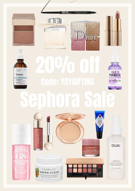 Sephora Sale - 20% off with code: YAYGIFTING
15 Things I would add to my bag or give as gifts! 
All under $50 except for the perfume! 



#LTKbeauty #LTKGiftGuide #LTKfindsunder50