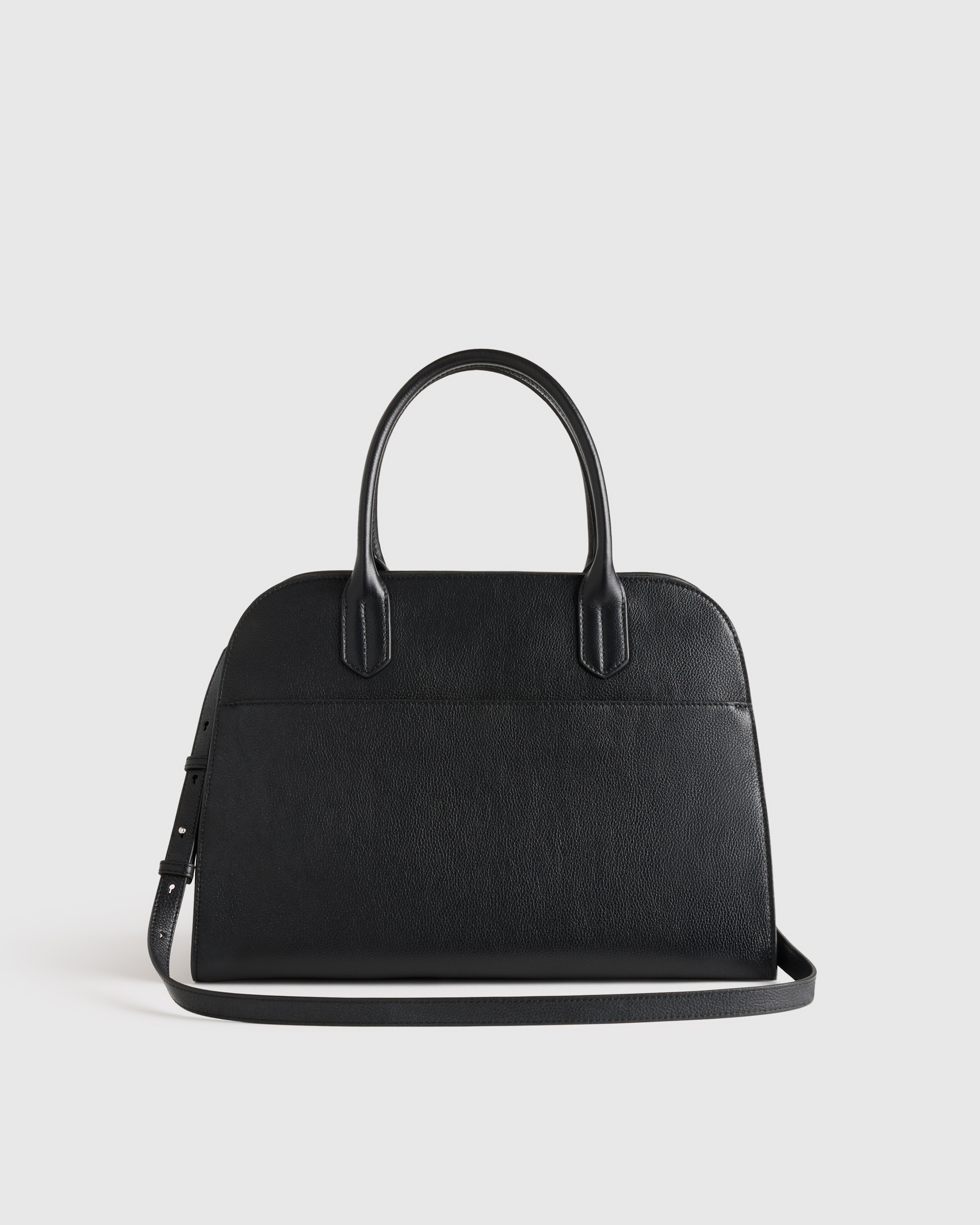 Quince | Women's Italian Leather Essential Satchel in Warm Taupe | Quince