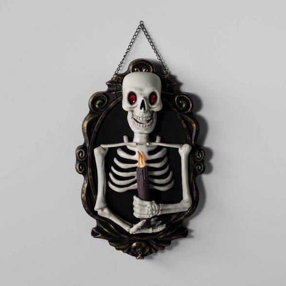 Animated Half Skeleton in Frame Halloween Decorative Prop - Hyde & EEK! Boutique™ | Target
