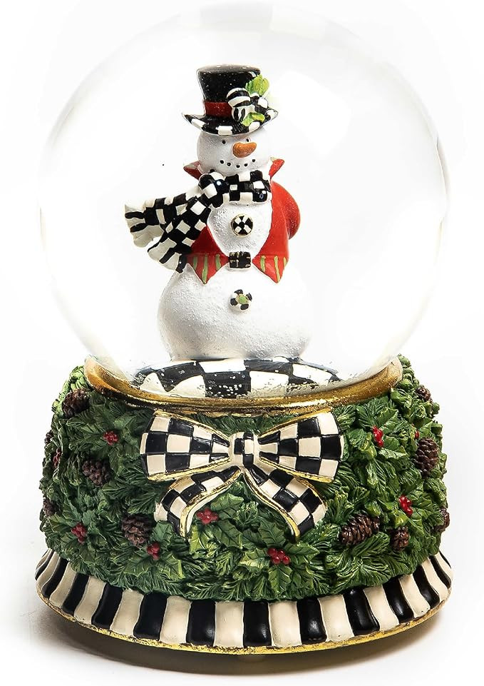 MACKENZIE-CHILDS Snow Globe, Christmas Decor for Living Room, Snowman | Amazon (US)