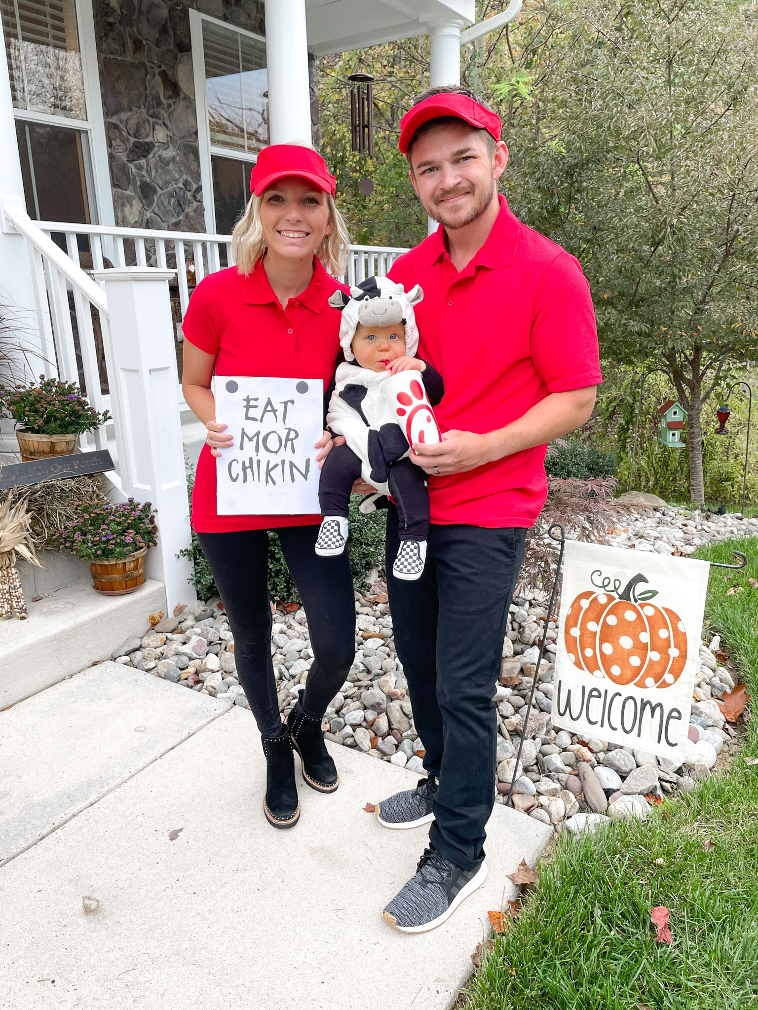 Family chick fil a Halloween costume  

#LTKbaby #LTKHalloween #LTKfamily