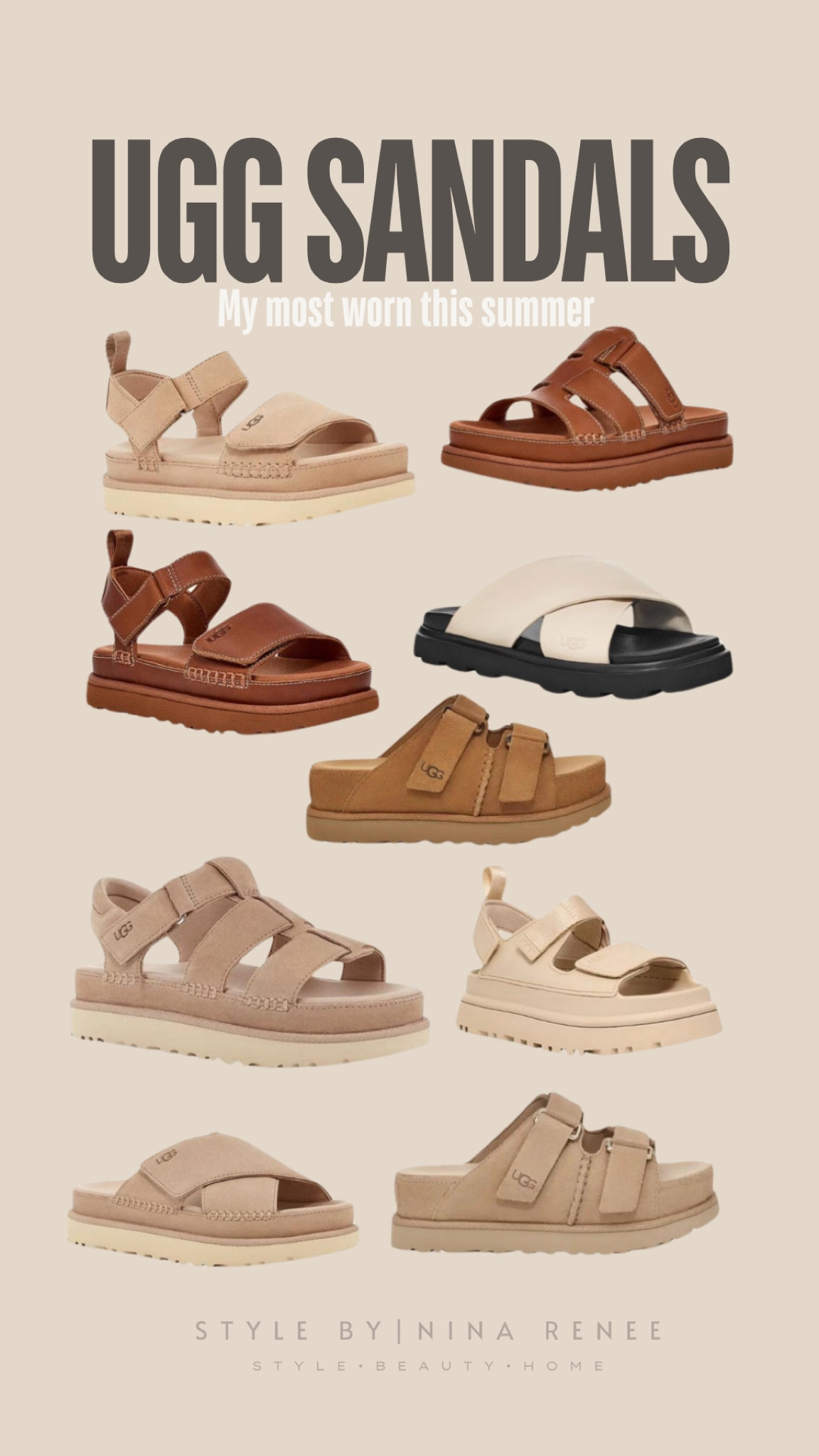 My most worn sandals this summer have definitely been my UGGs they are extremely comfortable and durable! #uggsandals 

#LTKStyleTip #LTKShoeCrush