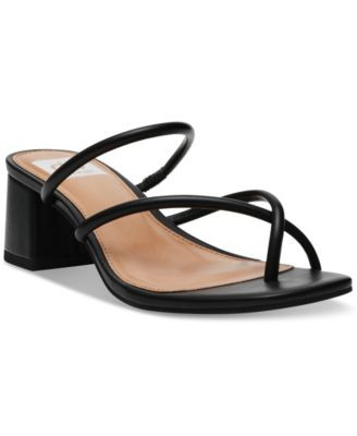 Dv Dolce Vita Women's Lumena Strappy Slide Block-Heel Sandals - Toffee | Macy's