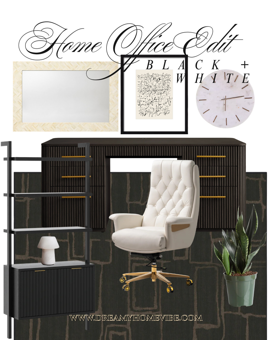 Clean lines. Strong contrast. Thoughtful details. This black and white home office edit proves that neutral spaces can still feel layered, warm, and powerful. Shop the full curated list and recreate this elevated workspace look.
#ltkdecor #homeofficeideas #interiorinspo 

 #LTKHome