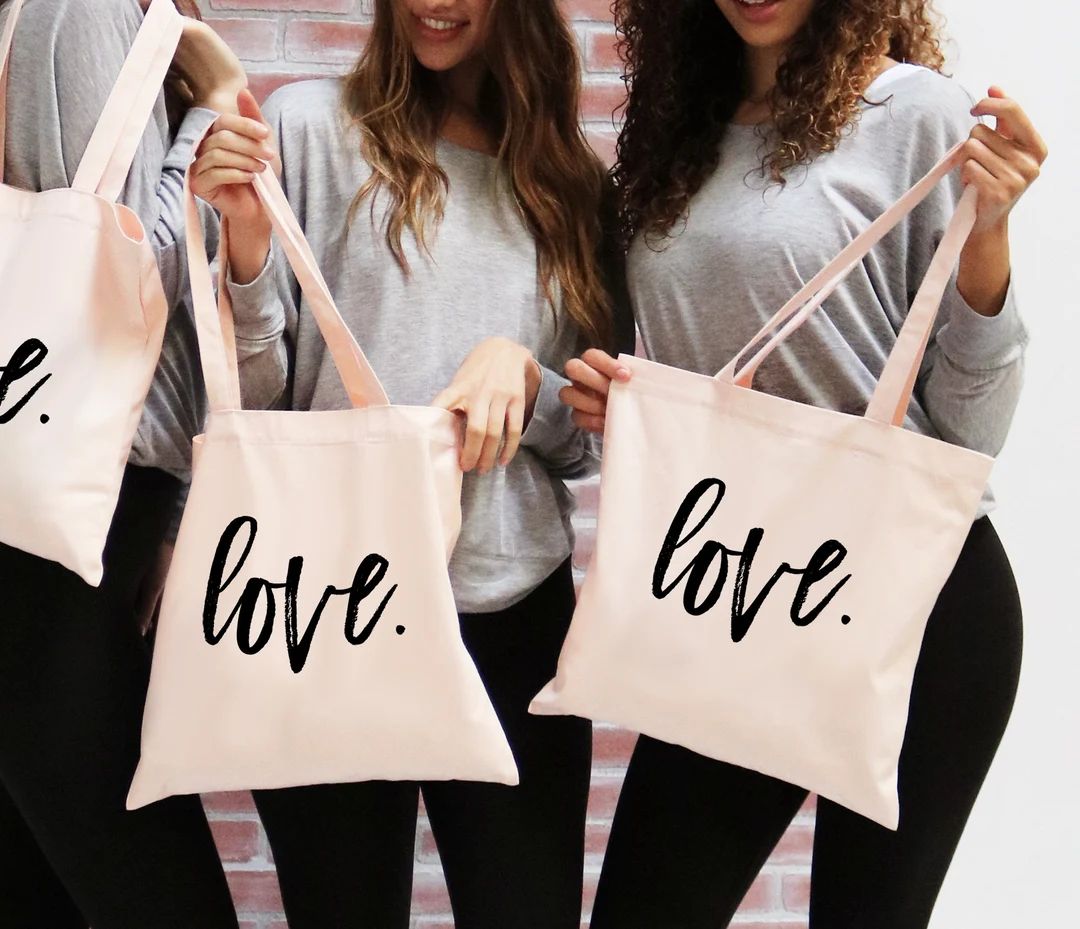 Love Tote Bag Valentine Tote Bag Valentines Day Tote Love Gift - Etsy | Etsy (US)