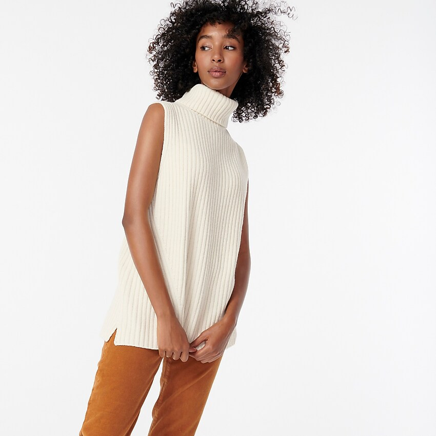 Ribbed turtleneck sweater-vest | J. Crew US