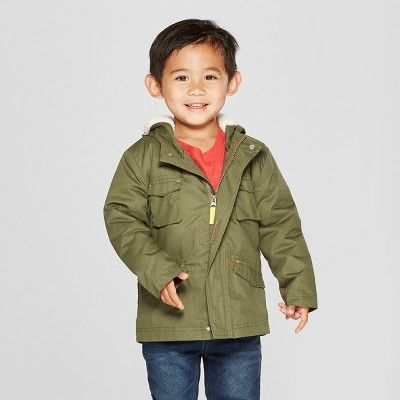 Toddler Boys' Military Jacket - Cat & Jack™ Green 2T | Target