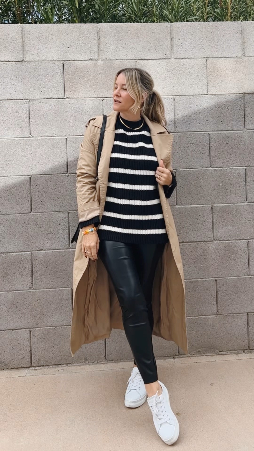 Could faux leather leggings be my new BFF? And I’m seriously so grateful for the chilly desert mornings so I can actually wear oversized sweaters and my trench coat (and maybe pretend that I’m waking the canals in Birmingham). 😂 

#LTKstyletip #LTKeurope #LTKSeasonal