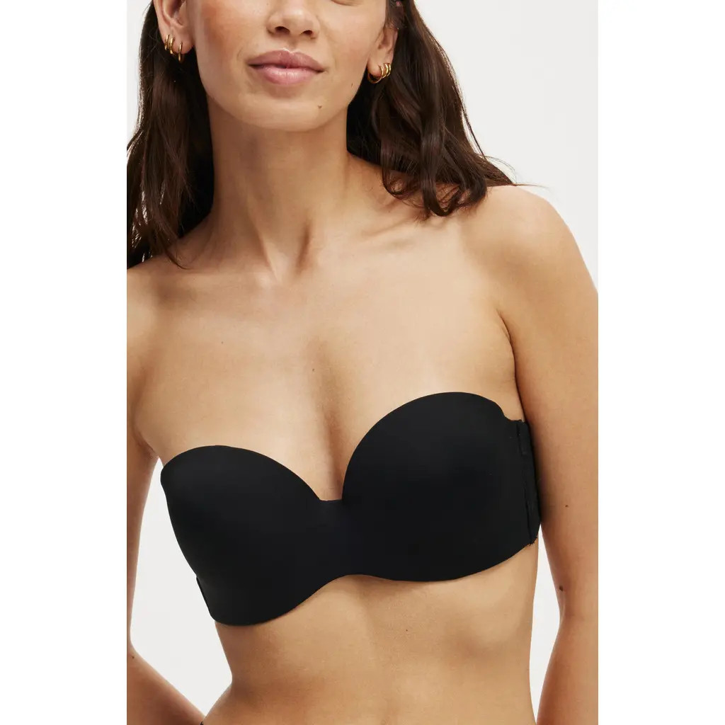 COTTON ON BODY Women's Everyday Strapless Lightly Lined T-Shirt Bra in Black at Nordstrom, Size 32A | Nordstrom