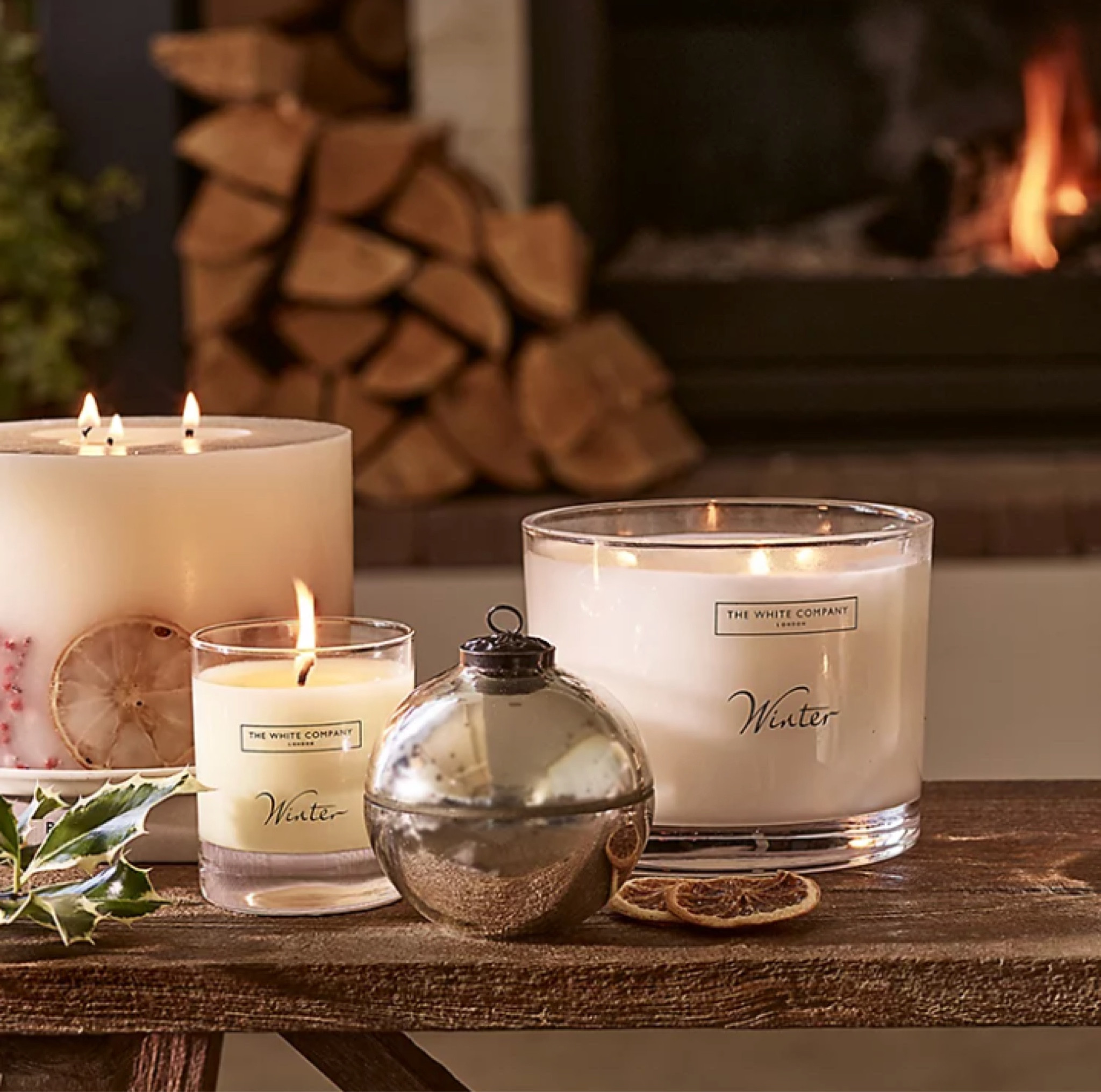 The White Company is 20% off including their winter candle and jellycat!