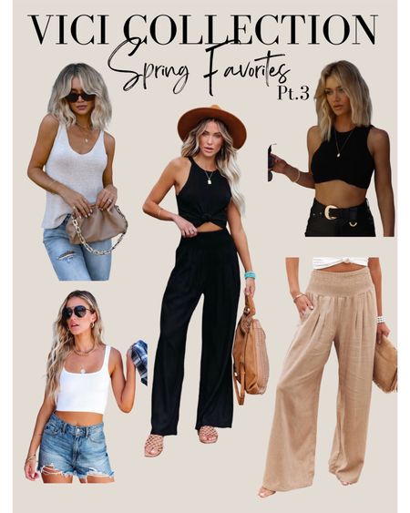 My favorites from Vici Collection’s spring collection! Part 3 🌻

Ribbed tank brami, linen pants, black crop tank, sweater tank, gold buckle belt, raw hem denim shorts, spring outfits 

#LTKstyletip #LTKFind #LTKfit