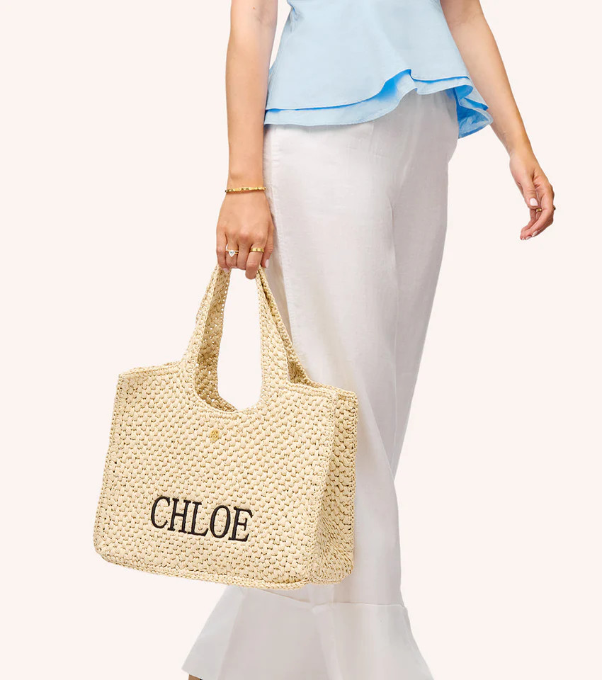 Personalised Raffia Bag | Abbott Lyon