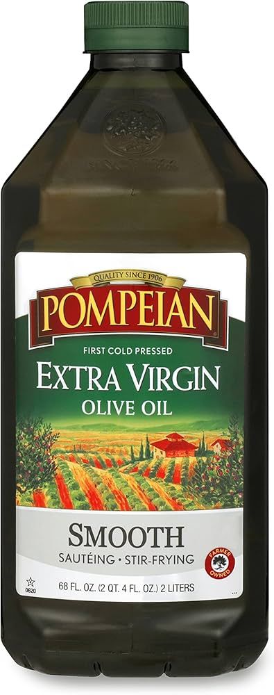 Pompeian Smooth Extra Virgin Olive Oil, First Cold Pressed, Mild and Delicate Flavor, Perfect for... | Amazon (US)