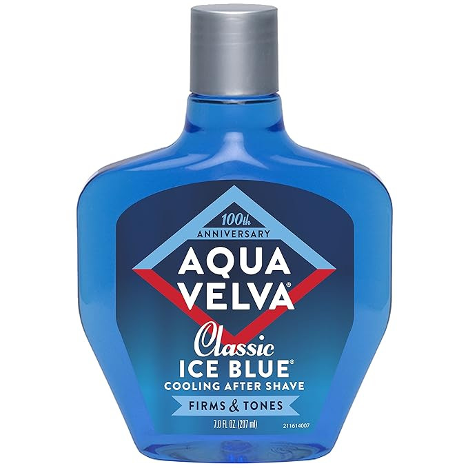 Aqua Velva After Shave, Classic Ice Blue, Soothes, Cools, and Refreshes Skin, 7 Ounce | Amazon (US)