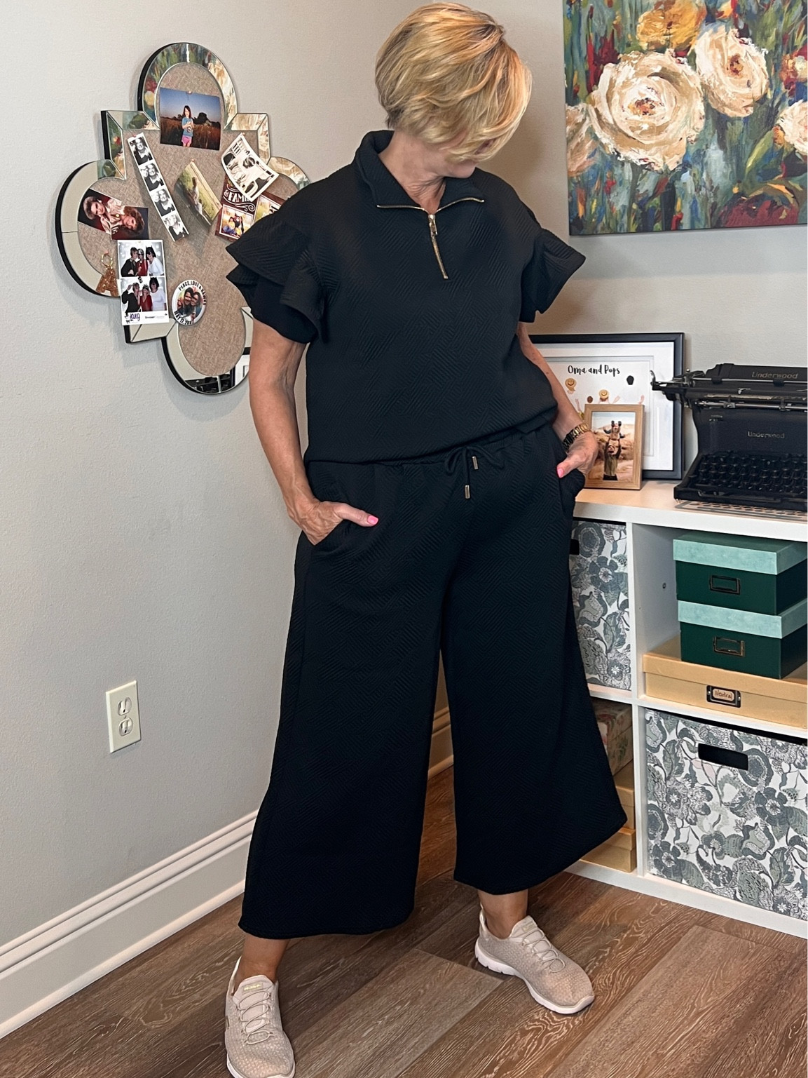 This is the nicest set I’ve seen. The ruffled sleeves are so on trend and the fabric is luxe. It’s gorgeous! 

#LTKSeasonal #LTKmidsize