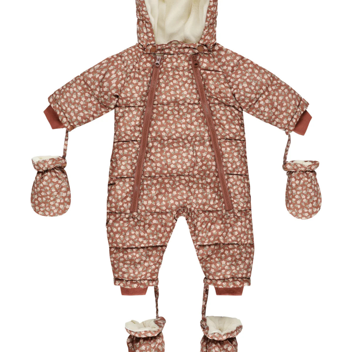 Rylee & Cru Snow Puffer Suit, Rosette | SpearmintLOVE