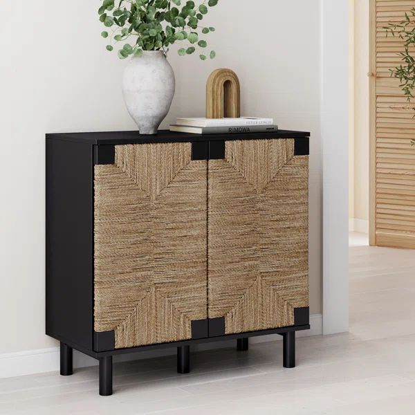 Shellie 31.4'' Tall Solid Wood 2 - Door Accent Cabinet | Wayfair North America