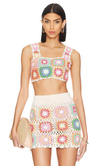 Eliza Top in Desert Sunrise Crochet | Revolve Clothing (Global)