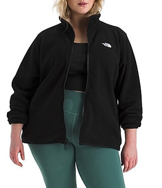 The North Face Plus Size Plus Size Glacier Fleece Stand Collar Long Sleeve Water Resistant Zip Front Jacket - 3X | Dillard's